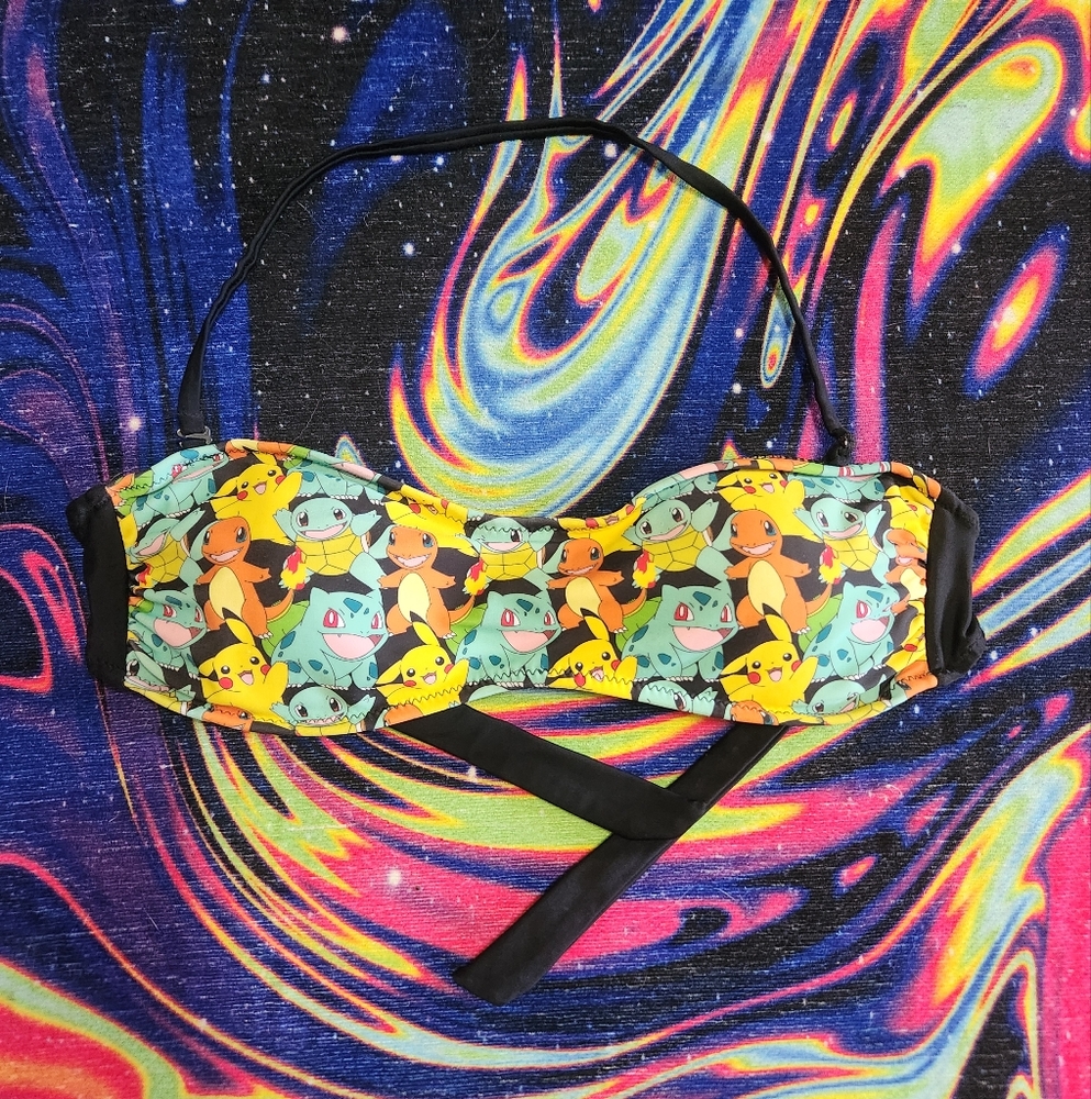 Pokémon Halter/Strapless Swim Bikini Top